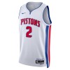 Män Detroit Pistons Tröja Cade Cunningham 2 Nike 2022-23 Association Edition Vit Swingman